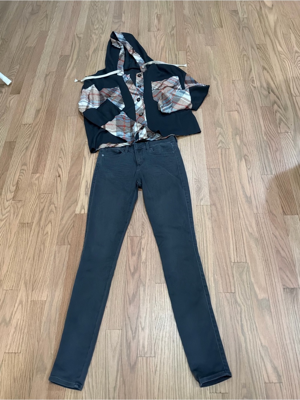 Express extreme stretch dark grey Women's Skinny legging Jeans 2 long